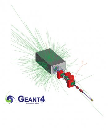 Immagine della simulazione Geant4